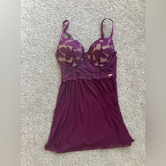 LAST CHANCE Rachel Roy Padded Push Up Baby Doll Lingerie - Picture 1 of 4
